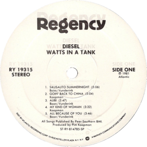 Diesel - Watts in a tank / USA White label SP 